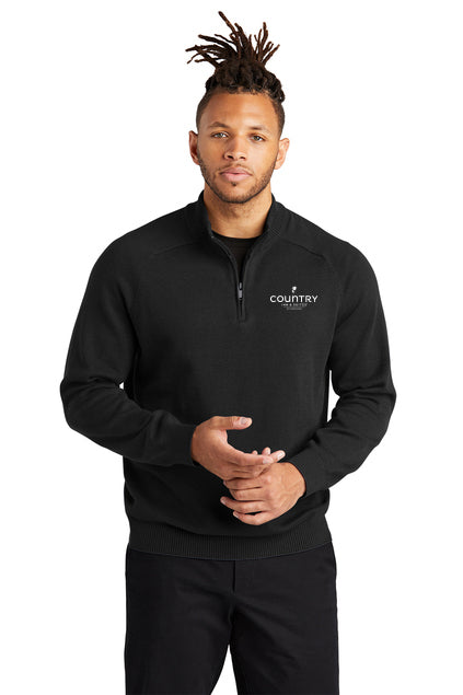 Men's 1/4-Zip Sweater (Logo) - Country Inn & Suites