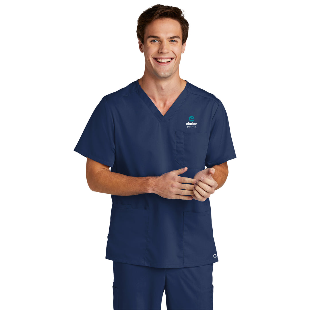 Camiseta con cuello en V Premiere Flex para hombre - Clarion Pointe