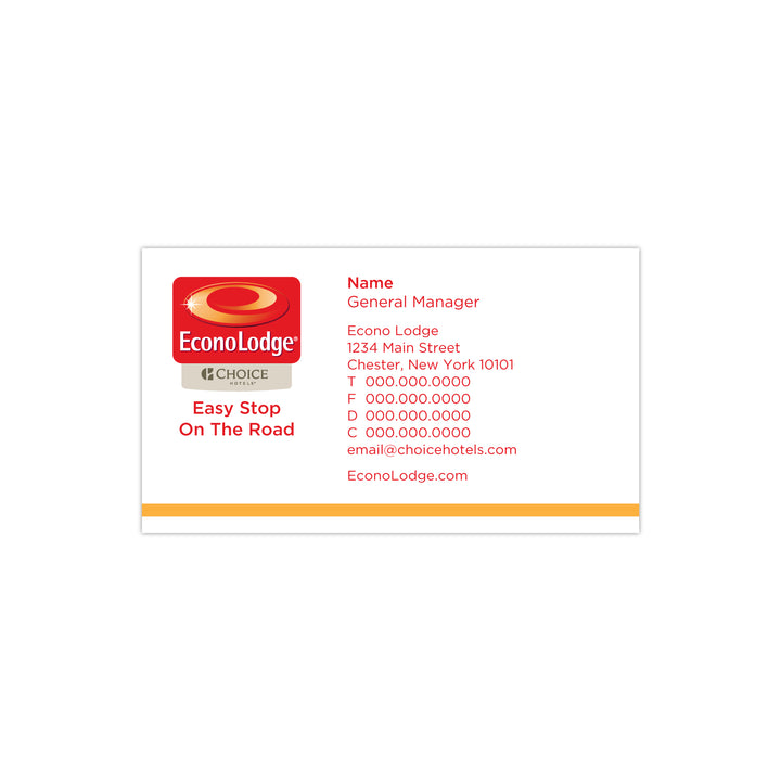 Business Card - Econo Lodge