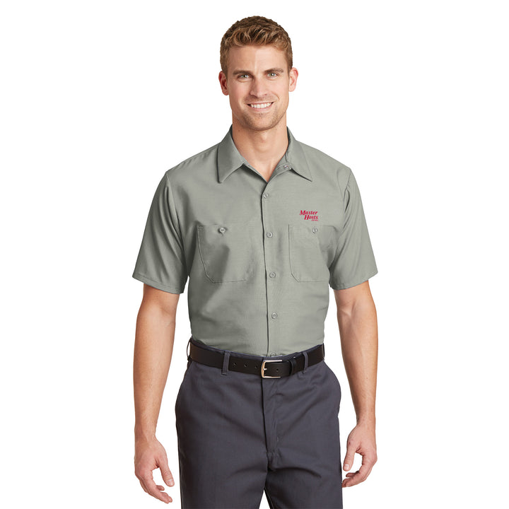 Men's Short Sleeve Work Shirt - Master Hosts Inns