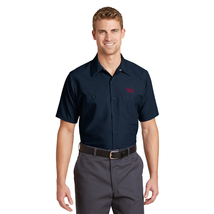 Men's Short Sleeve Work Shirt - Master Hosts Inns