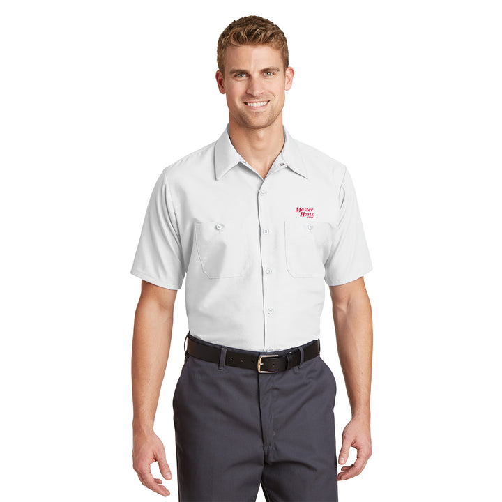 Men's Short Sleeve Work Shirt - Master Hosts Inns