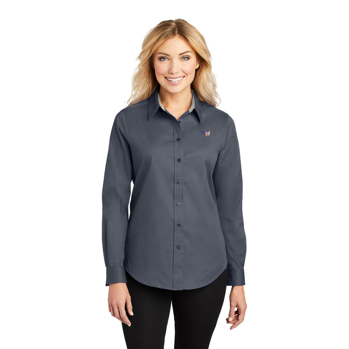 Women's Easy-Care Long Sleeve Shirt - Passport Inn