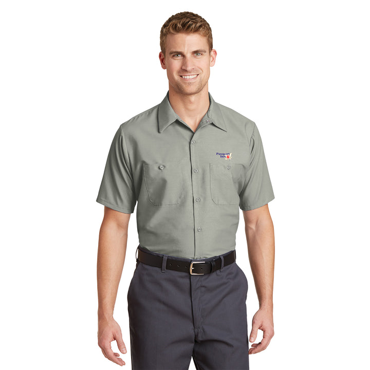 Men's Short Sleeve Work Shirt - Passport Inn