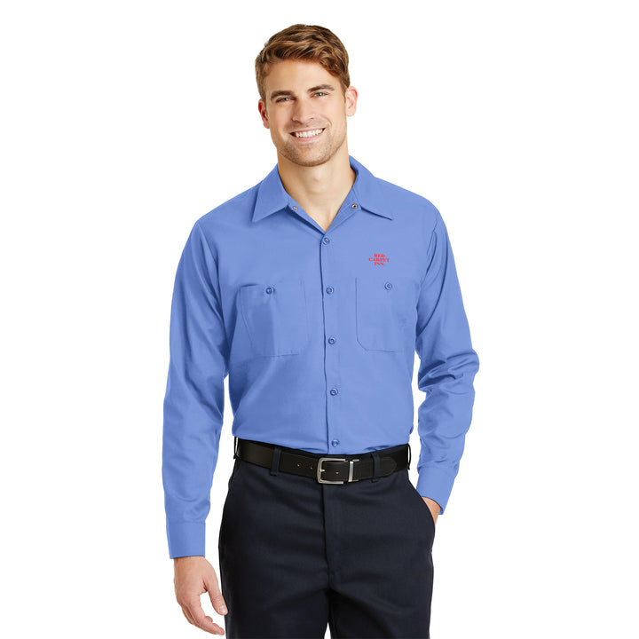 Men's Long Sleeve Work Shirt - Red Carpet Inn