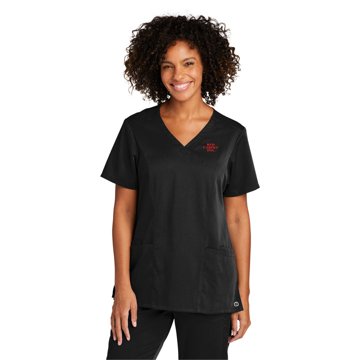 Women's Premiere Flex V-Neck Top - Red Carpet Inn
