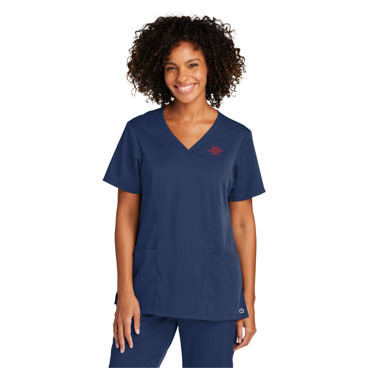 Women's Premiere Flex V-Neck Top - Red Carpet Inn