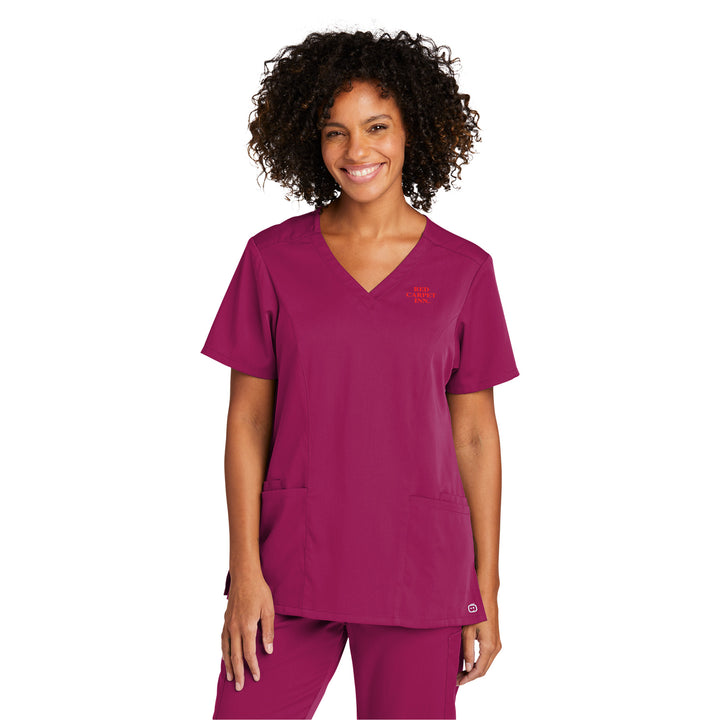 Women's Premiere Flex V-Neck Top - Red Carpet Inn