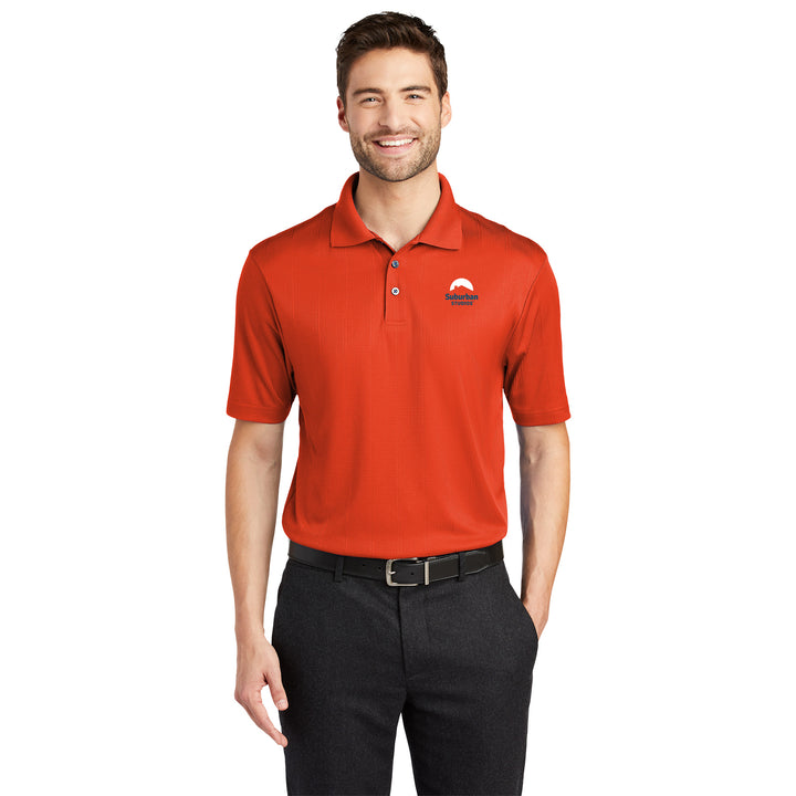 Polo de alto rendimiento en jacquard para hombre - Suburban Studios