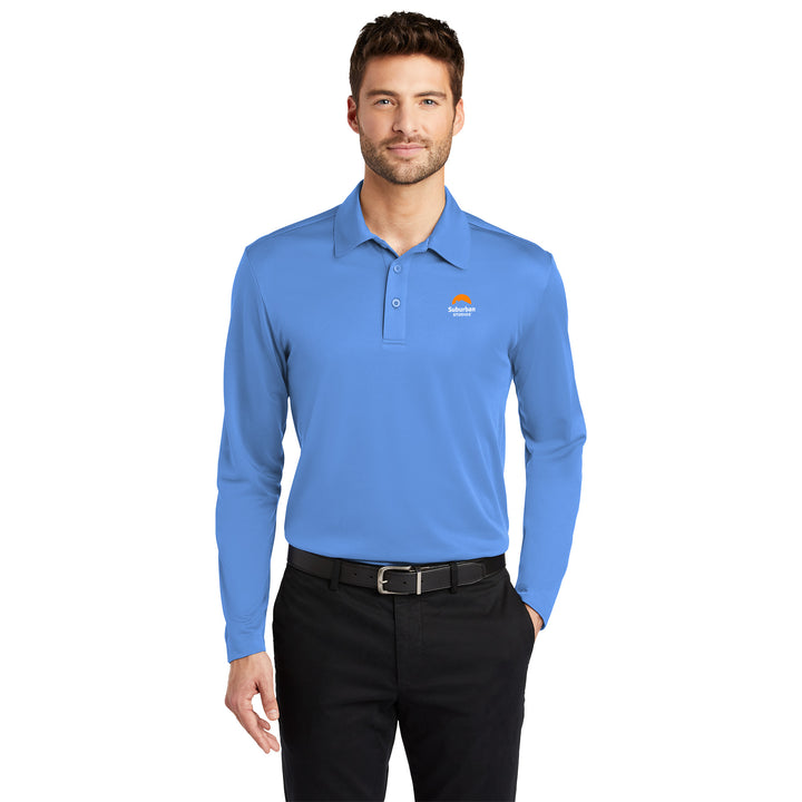 Men's Silk Touch Performance Polo - Long Sleeve - Suburban Studios