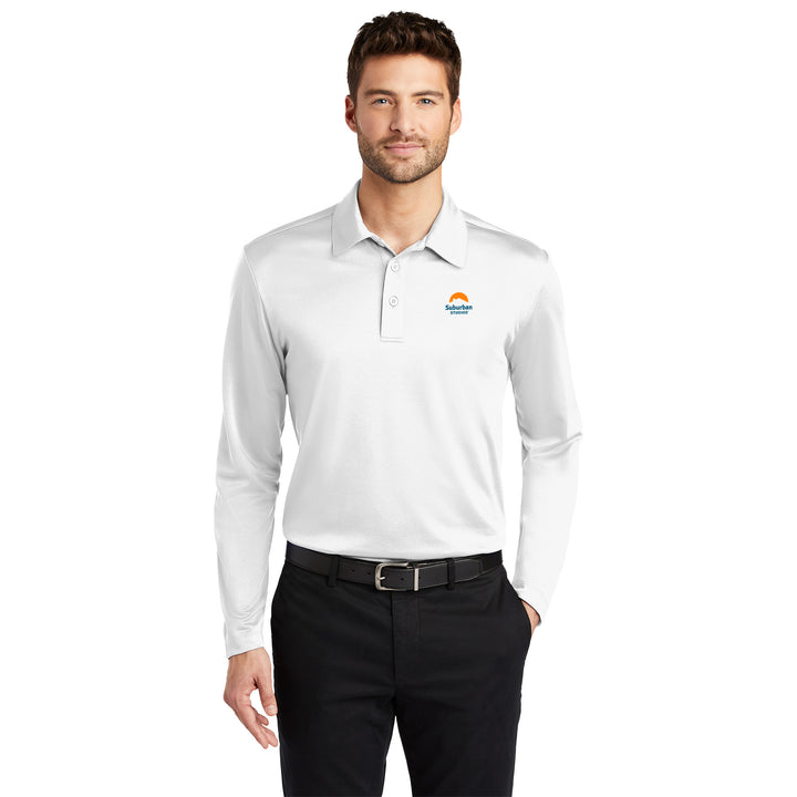 Men's Silk Touch Performance Polo - Long Sleeve - Suburban Studios