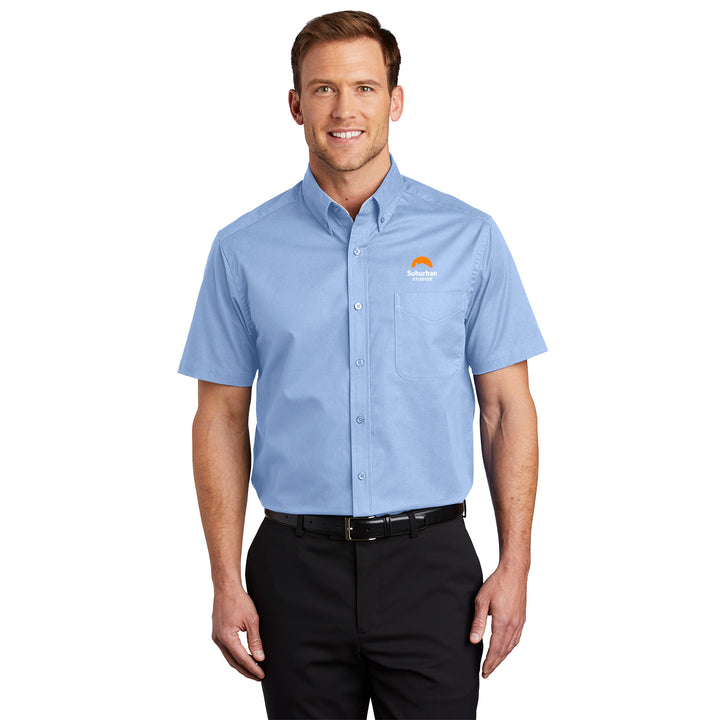 Men's Short Sleeve Easy Care Shirt - Suburban Studios
