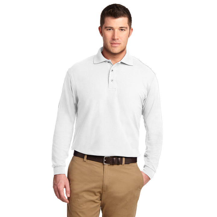 Men's Silk Touch Polo - Long Sleeve - Econo Lodge