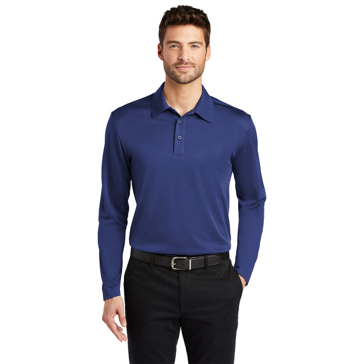 Polo de manga larga Silk Touch Performance para hombre - Rodeway Inn