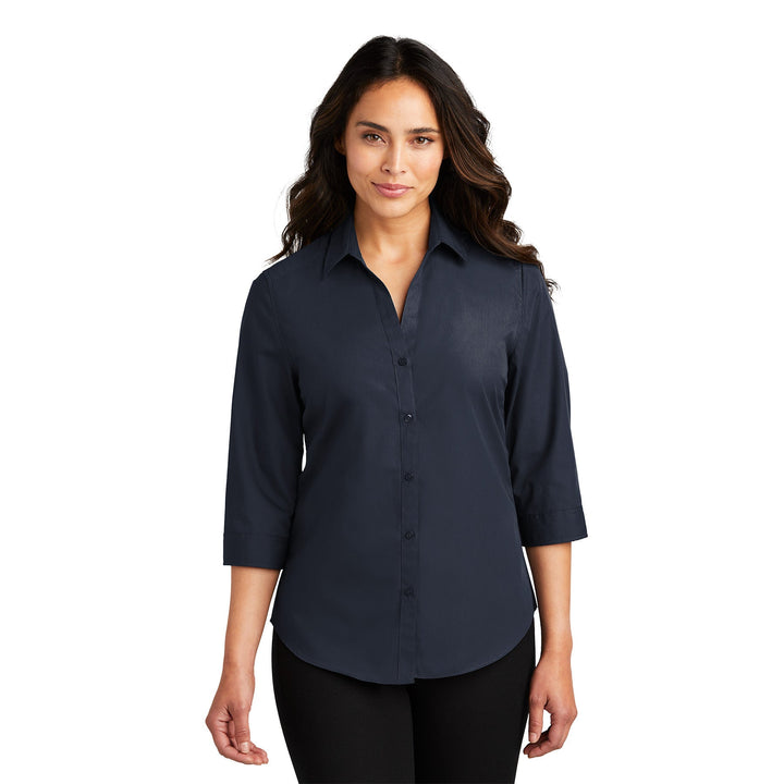 Women's ¾-Sleeve Carefree Poplin Shirt - Red Lion Inn & Suites