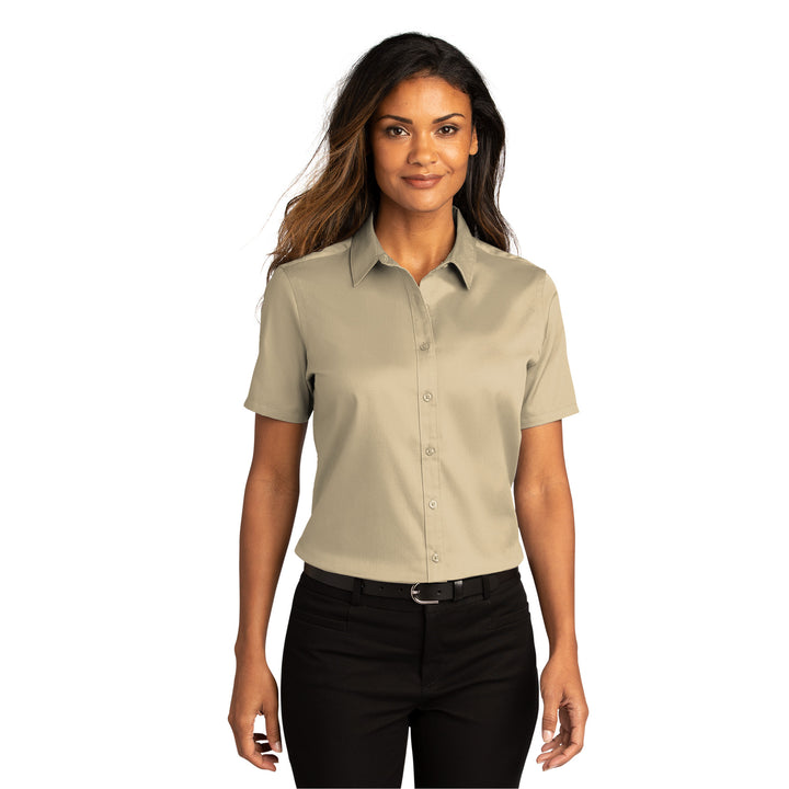 Women's Short Sleeve Superpro Twill Shirt - Dual Brand