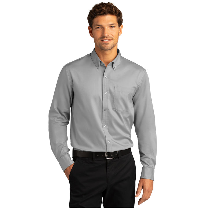 Men's Long Sleeve Superpro Twill Shirt - Dual Brand