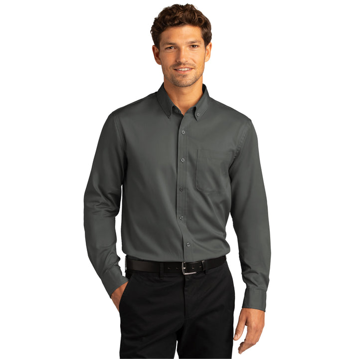 Men's Long Sleeve Superpro Twill Shirt - Dual Brand