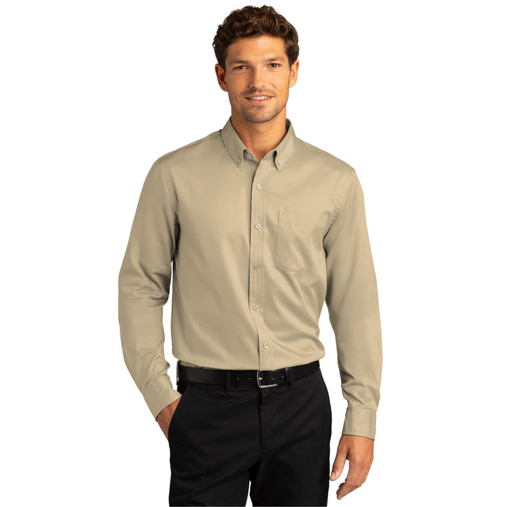 Men's Long Sleeve Superpro Twill Shirt - Dual Brand