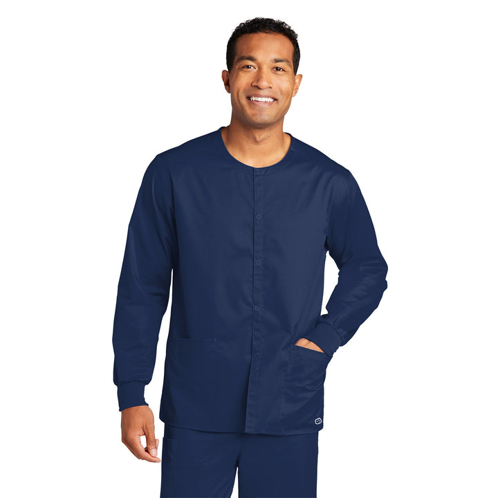 Wink® Unisex WorkFlex Snap-Front Scrub Jacket (No Logo) - Country Inn & Suites