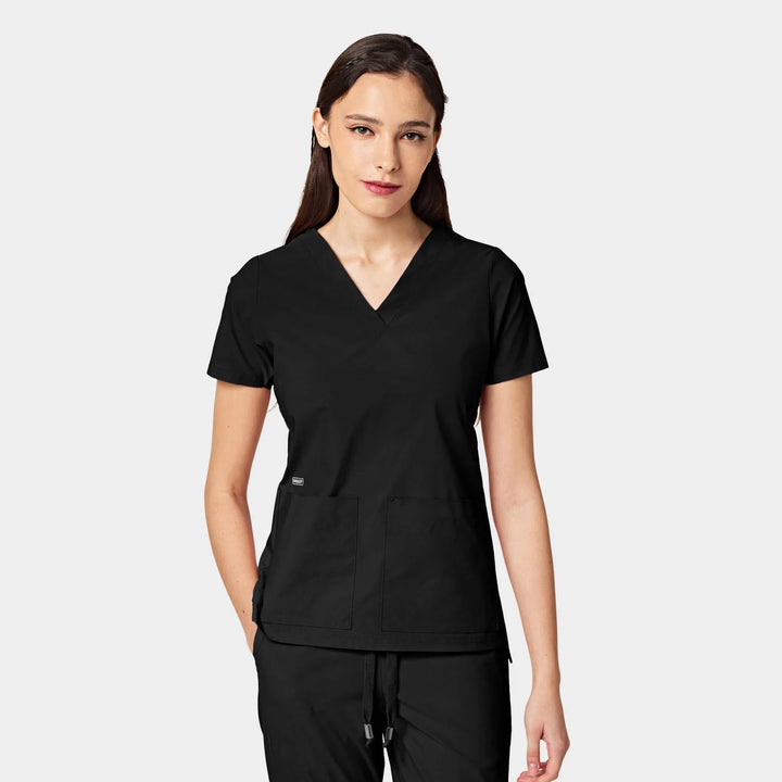 CRESSY Women's ABC Two Pocket V-Neck Scrub Top - Ascend