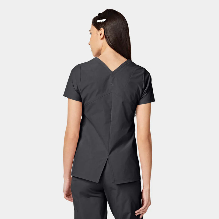 CRESSY Women's ABC Two Pocket V-Neck Scrub Top (No Logo) - Country Inn & Suites