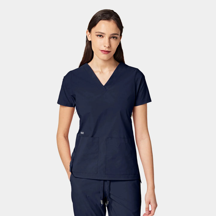 CRESSY Women's ABC Two Pocket V-Neck Scrub Top - Comfort Suites