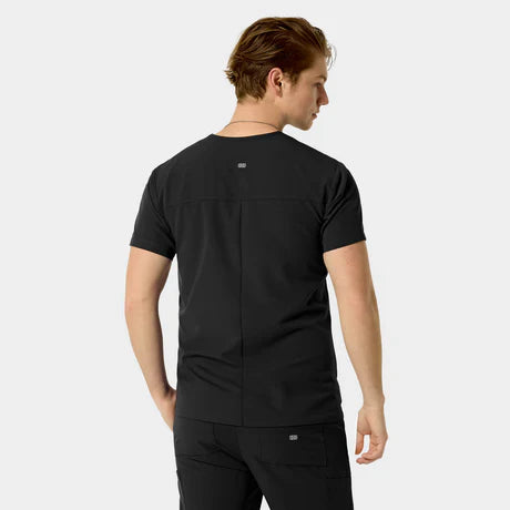 SANTIAGO Men's ABC Chest Pocket Basic Scrub Top - Quality
