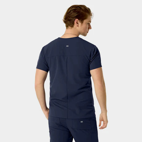 SANTIAGO Men's ABC Chest Pocket Basic Scrub Top - Comfort Suites