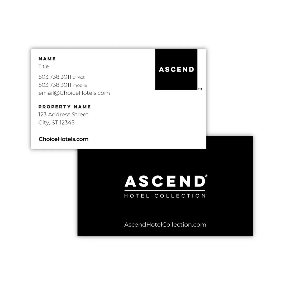 Ascend Business Card - Sable Hotel Supply