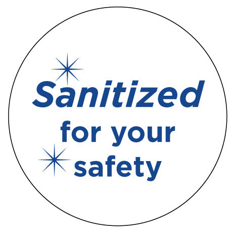 Sanitized - Decal - Sable Hotel Supply