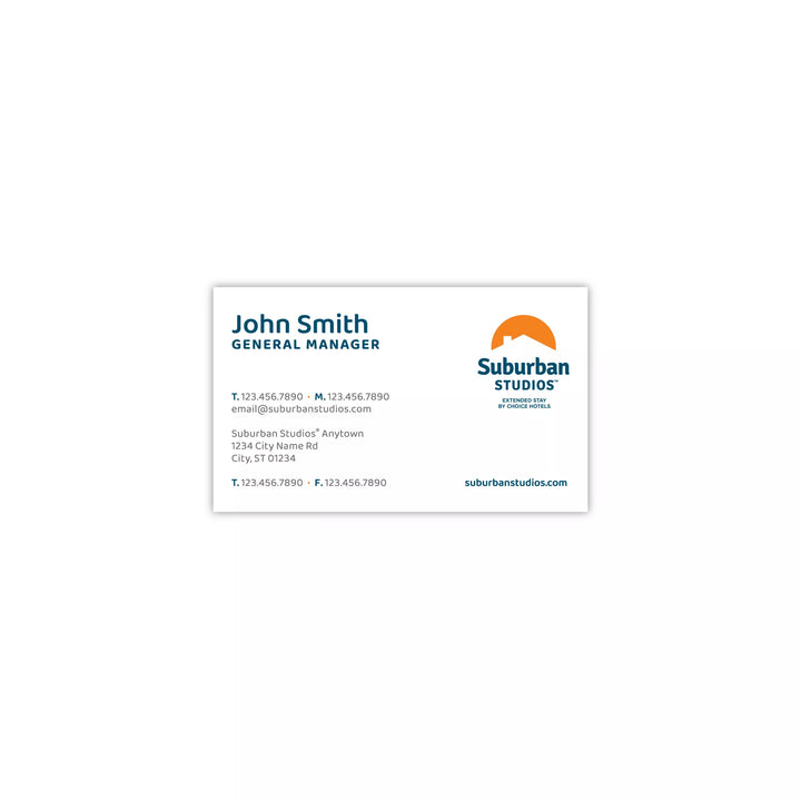 Suburban Business Card - Sable Hotel Supply