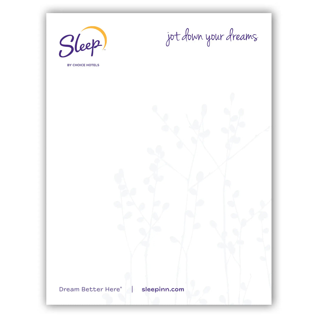 Sleep Memo Pad - Sable Hotel Supply