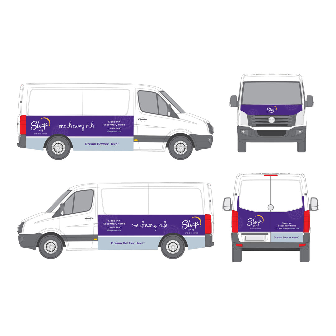 Vehicle Wrap - Sleep Inn - Sable Hotel Supply