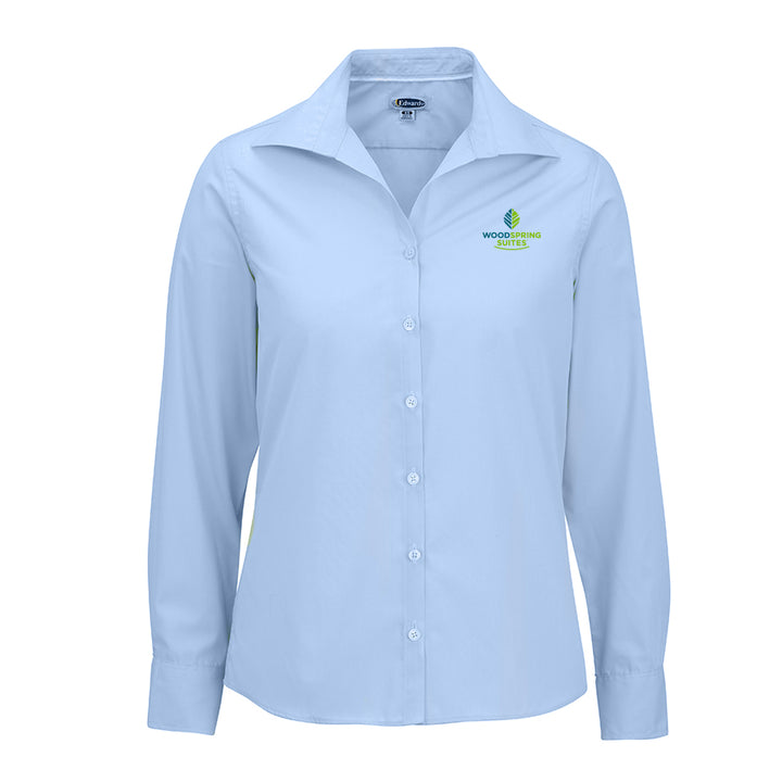 Women's Poplin Blouse - WoodSpring Suites - Sable Hotel Supply