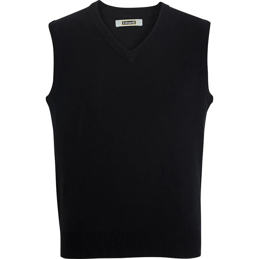 Chaleco tipo suéter con cuello en V unisex - Clarion Pointe