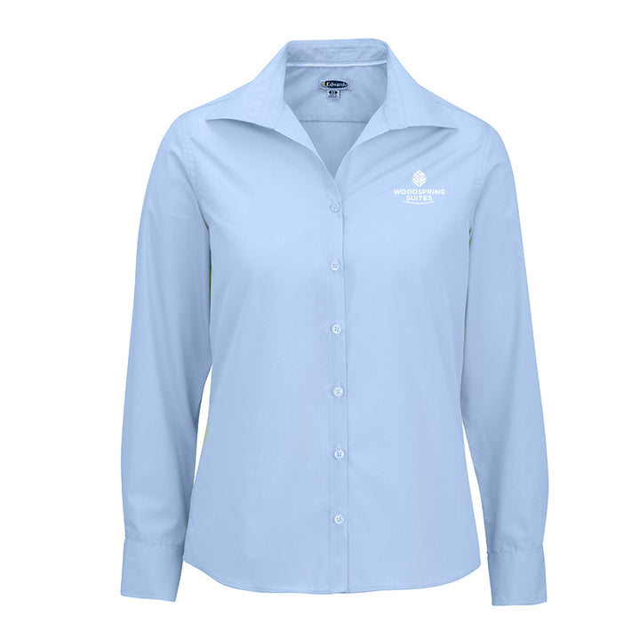 Women's Poplin Blouse - WoodSpring Suites - Sable Hotel Supply