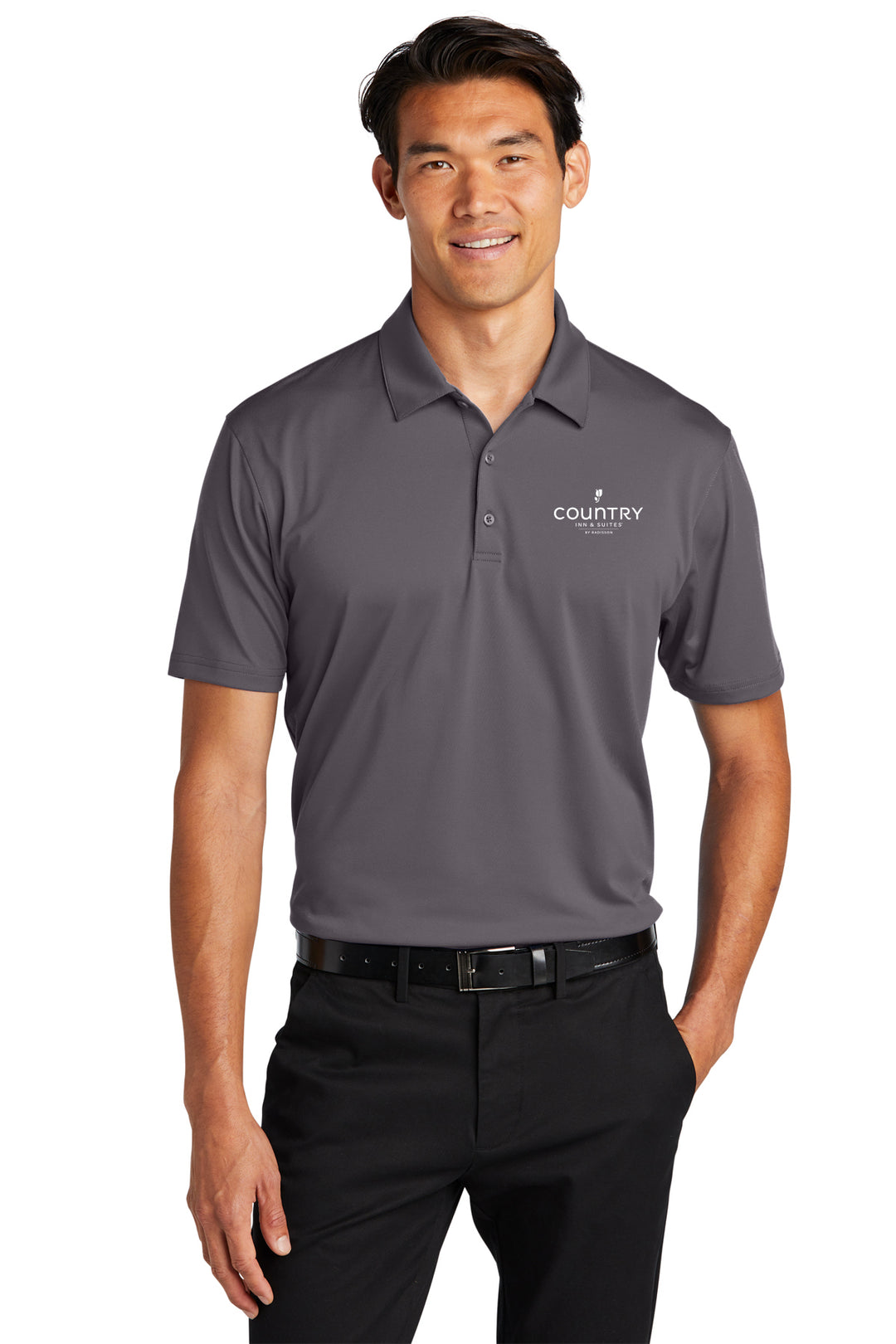 Men's Performance Staff Polo (Logo) - Country Inn & Suites