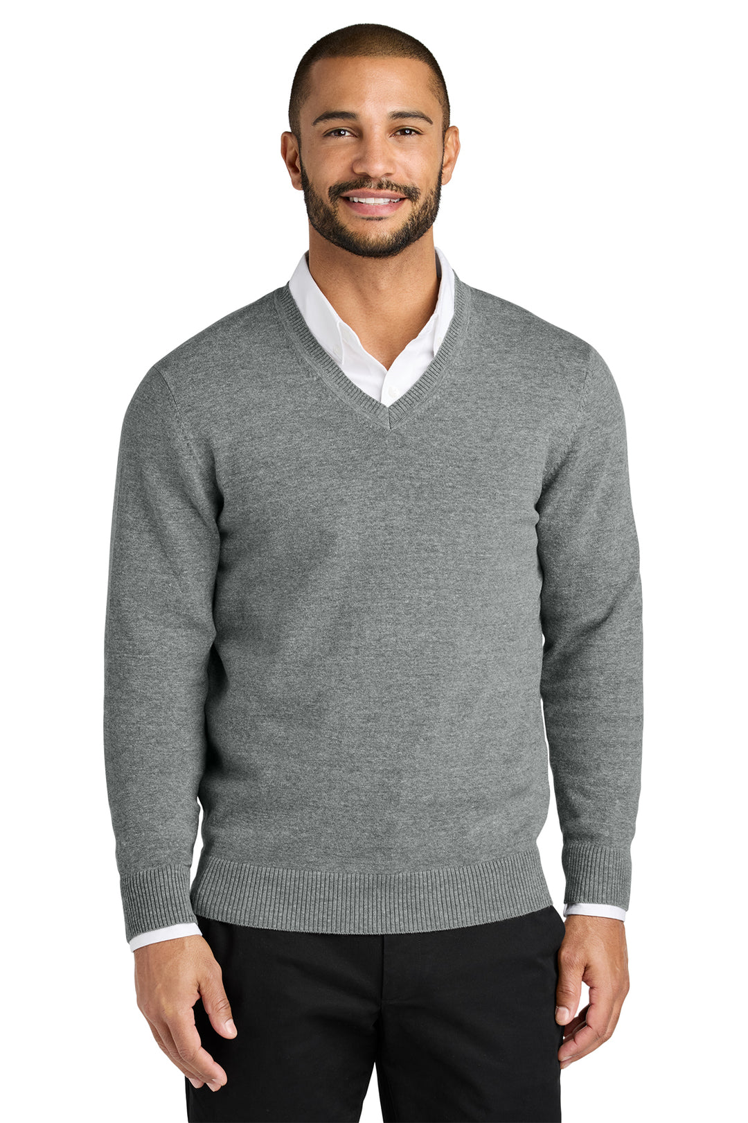 Men's Easy-Care V-Neck Sweater - Red Lion Inn & Suites