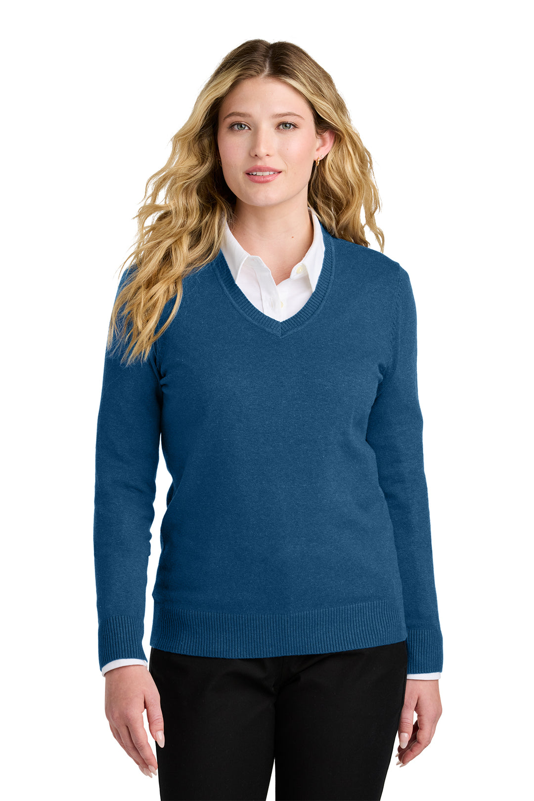 Women's V-Neck Sweater - WoodSpring Suites