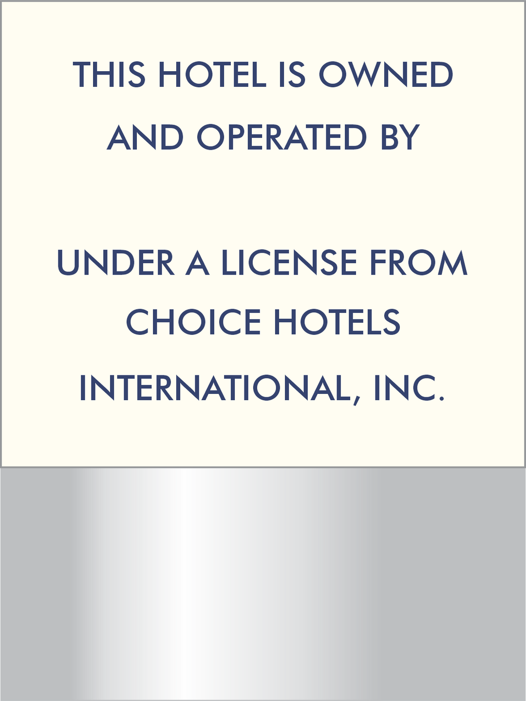 Ownership Sign - Clarion