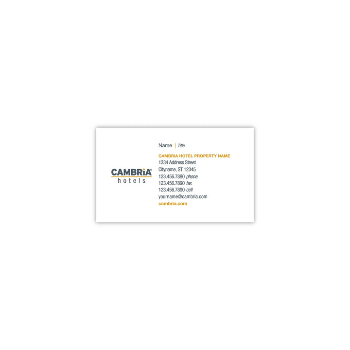 Business Card - Cambria