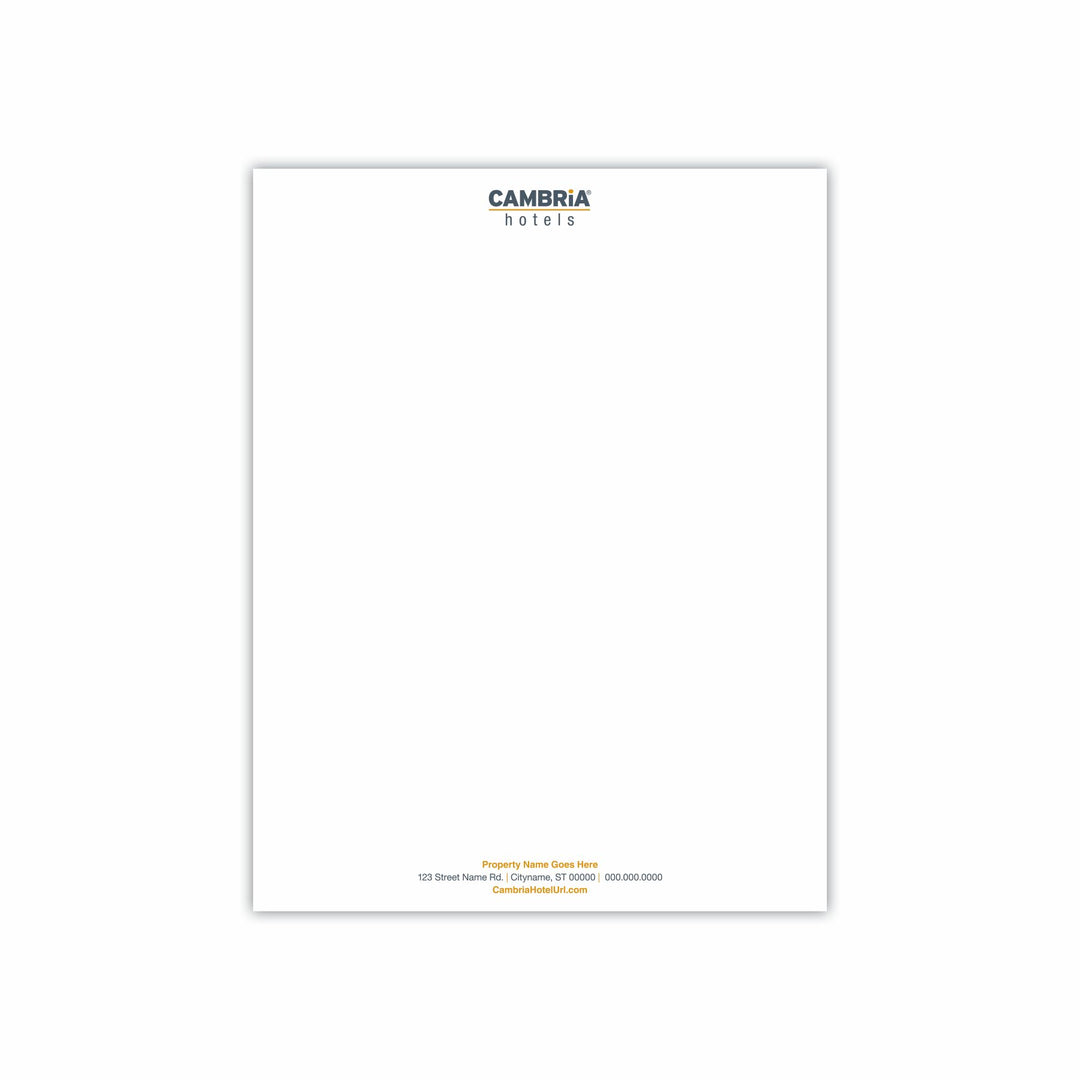 Letterhead - Cambria