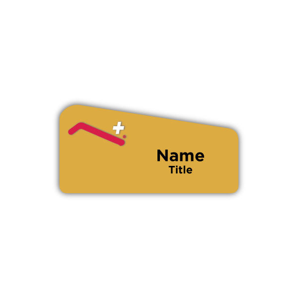 1.25" x 3" Name Badge - Red Roof Plus
