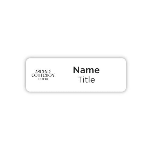 Badge de nom à double marque 3 "x 1" - Quality Inn & Suburban Studios