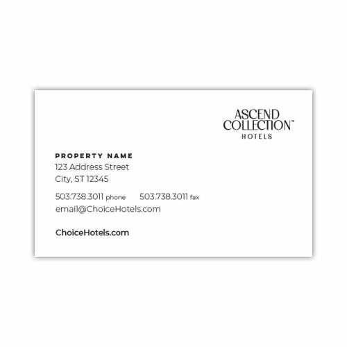Carte de visite - Ascend
