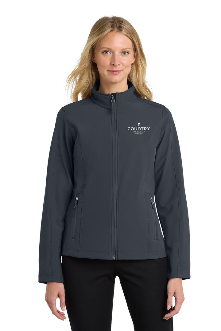 Women's Port Authority Core Soft Shell Jacket (Logo) - Country Inn & Suites