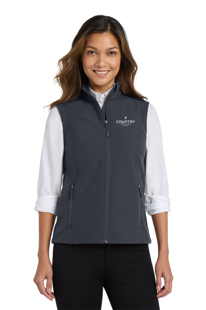Women's Port Authority Core Soft Shell Vest (Logo) - Country Inn & Suites