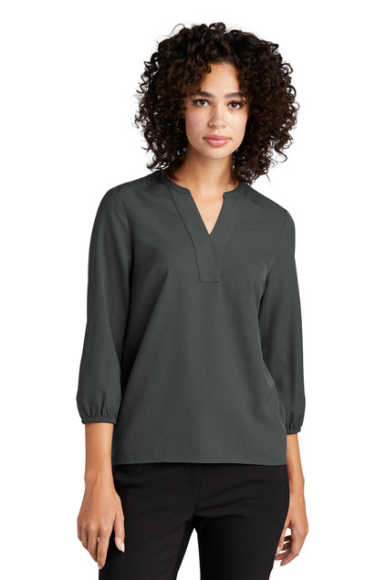 Women's Stretch Crepe 3/4-Sleeve Blouse (No Logo) - Country Inn & Suites