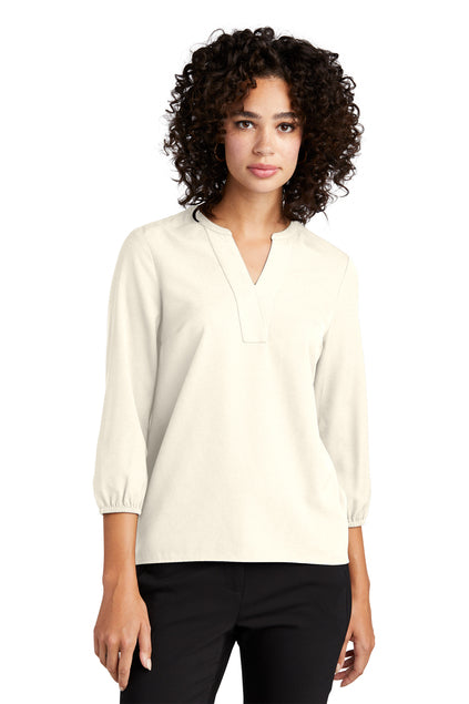Women's Stretch Crepe 3/4-Sleeve Blouse (No Logo) - Country Inn & Suites